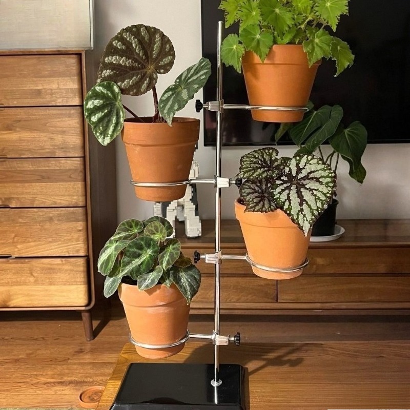 鉄植木鉢ホルダー金属ポット植物棚植物スタンド屋内オーガナイザー家具ガーデン屋外装飾アクセサリー