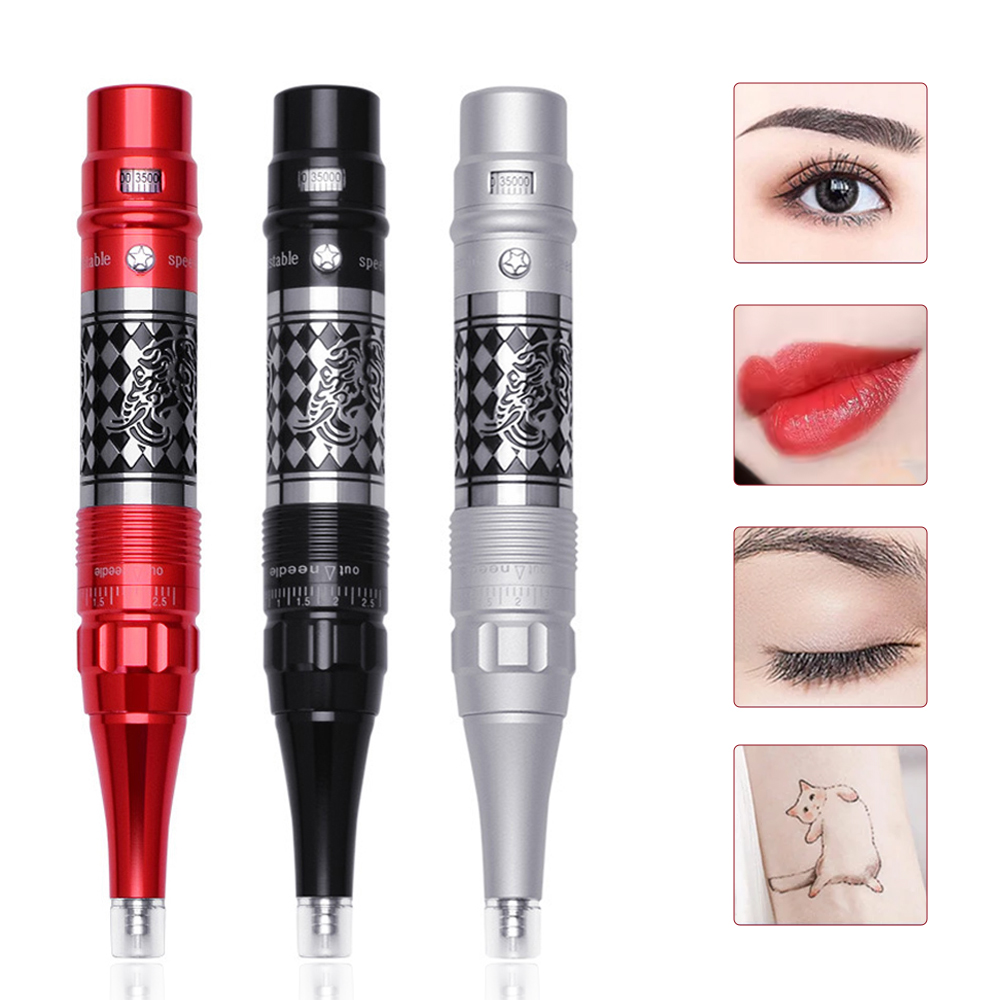 眉毛タトゥーマシンプロフェッショナル Microblading ペンマシンアートメイクマシンセット眉毛アイラインリップ
