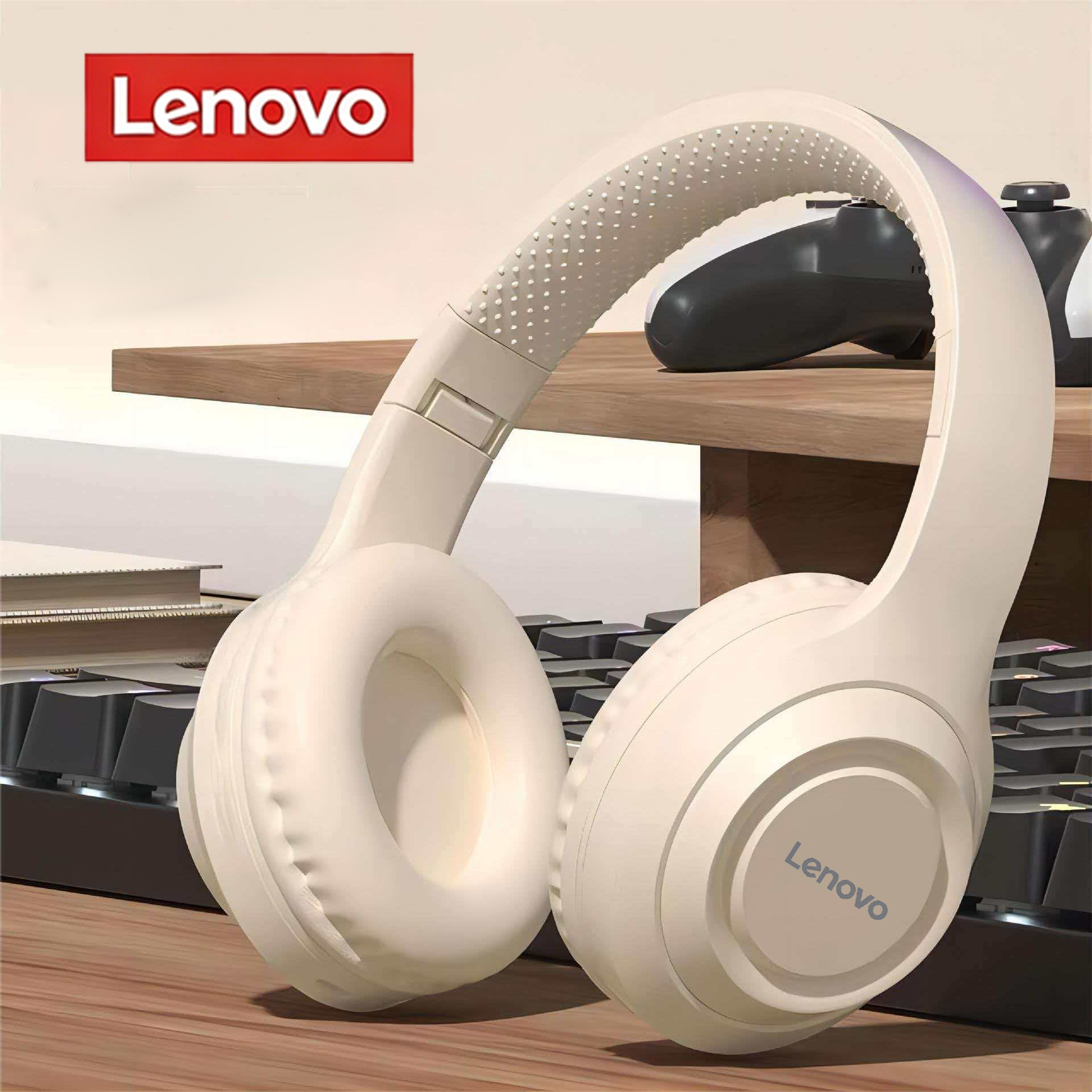 レノボオーバーイヤー ANC ワイヤレスヘッドフォン Bluetooth 5.3 折りたたみ式コンピュータゲームヘッドセット HIFI ステレオサウンドスポーツヘッドセット