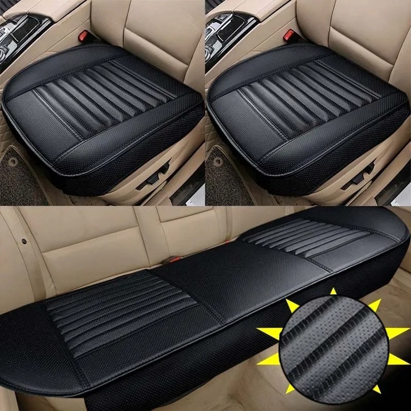完全にカバーされたPUレザーカーシートカバー、フロントシートクッション、リアシートクッション、自動車部品
