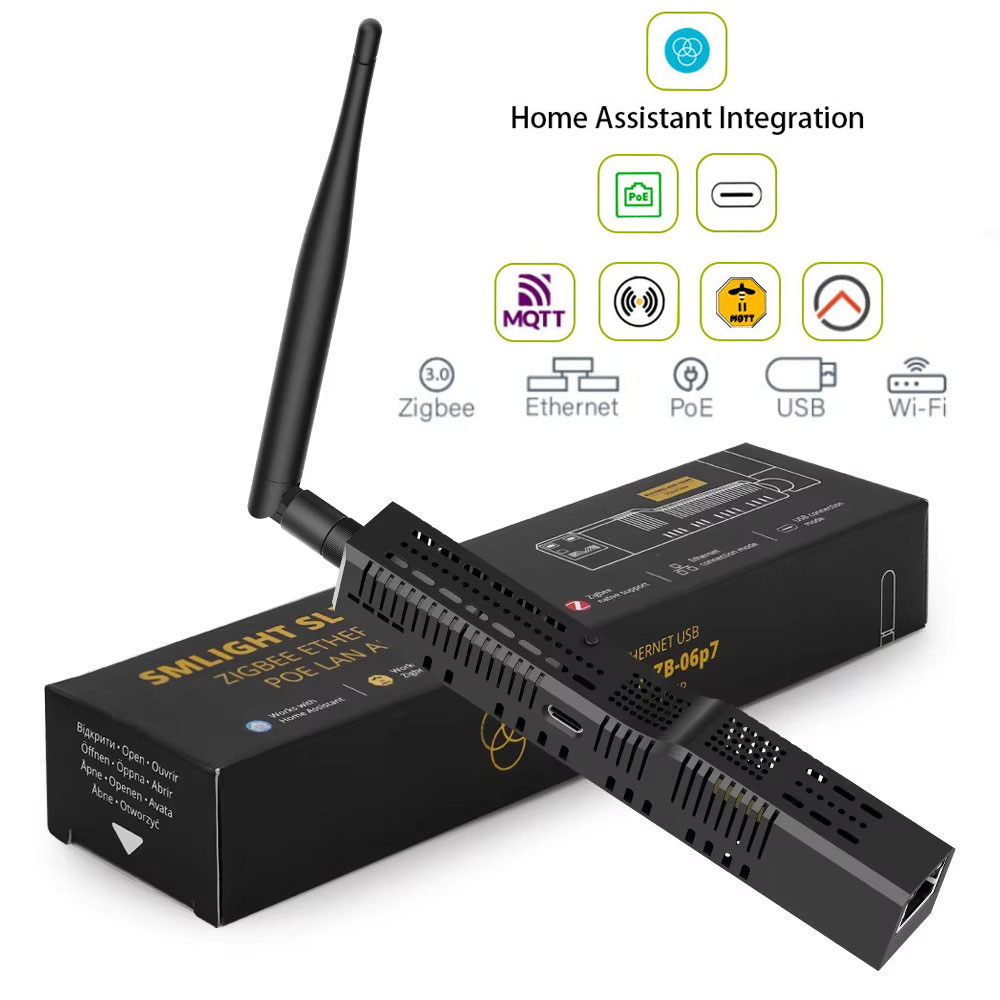 SMLIGHT SLZB-06/MR シリーズ Zigbee 3.0 からイーサネット、USB、WiFi ゲートウェイ コーディネーター、Zigbee2MQTT、ホーム アシスタント、ZHA と連携