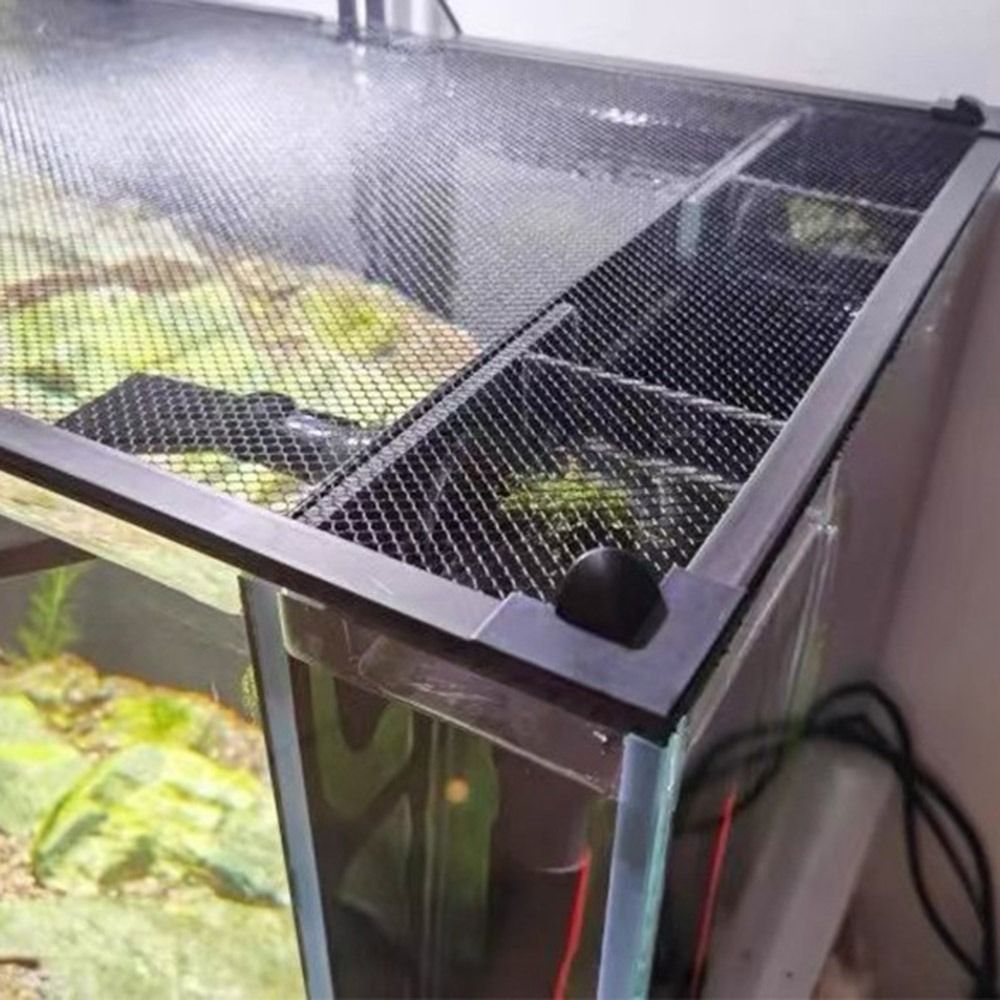 丈夫な磁気水槽蓋カバー DIY 簡単取り付け水槽メッシュ蓋カバーカメ水槽ネット水槽