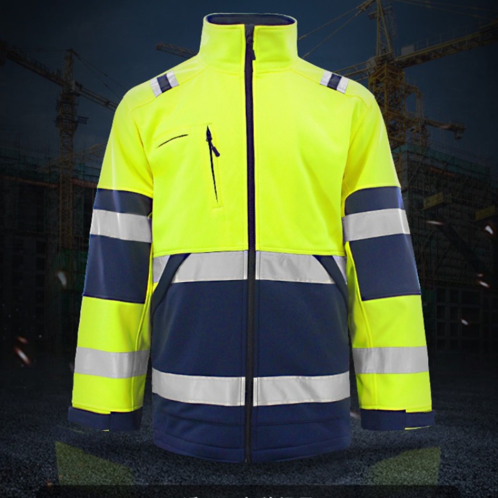 新スタイルメンズ秋冬労働保護安全服屋外防風反射ジャケットスウェットシャツ作業上着