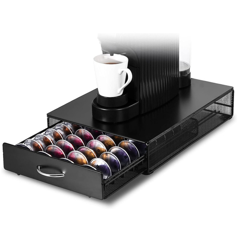 コーヒーポッドホルダー収納引き出し互換スターバックス Verismo ネスプレッソ Vertuo Caffitaly Lavazza カプセルホルダーキッチンカウンター
