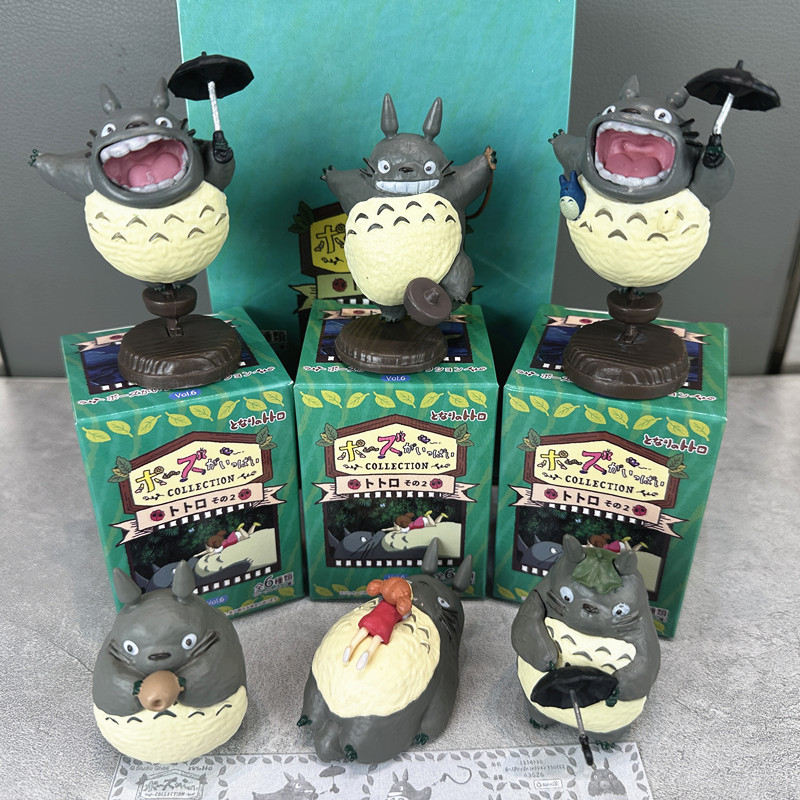 スポット映画アニメドラゴン猫顔のない男性アクションフィギュア漫画ボックスデスクトップモデルのおもちゃの装飾品子供のサプライズギフト