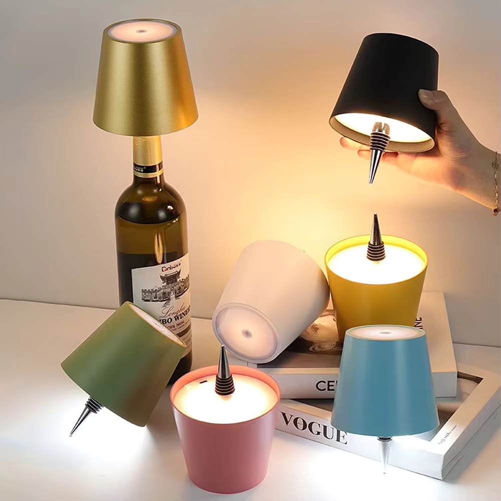 ワイヤレス LED ワインボトルライト充電式花瓶テーブルランプタッチスイッチナイトライトカフェバークラブレストラン装飾用