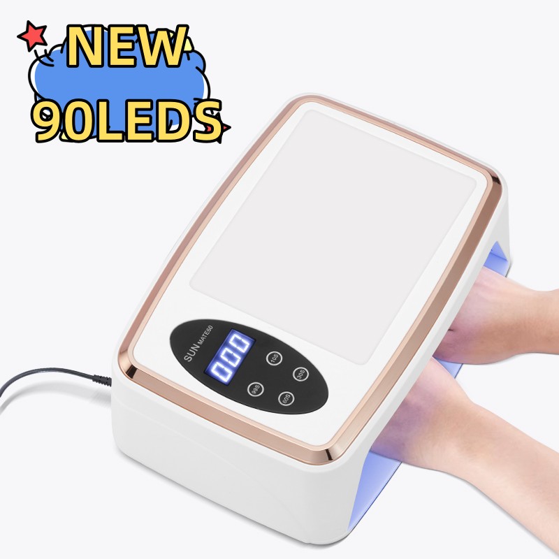 90 LED ネイルドライヤー LED ネイルランプ UV ランプすべてのジェルネイルポリッシュを硬化させるためのモーションセンシングマニキュアペディキュアサロンツールビッグスペース