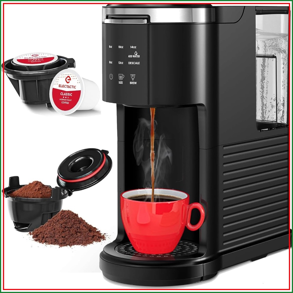 2 in 1 シングルサーブコーヒーメーカー、K カップポッド