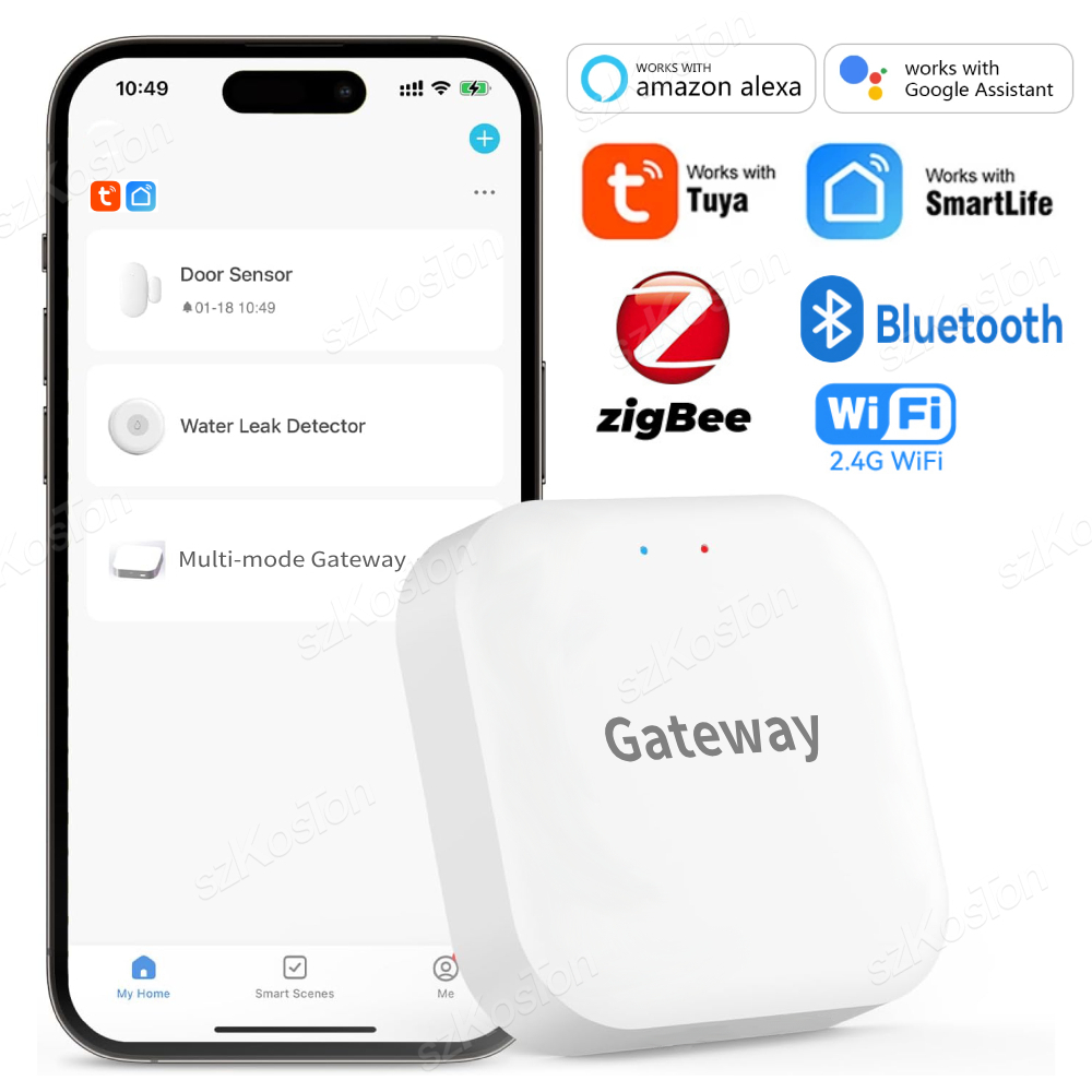 Tuya スマート ライフ マルチモード ゲートウェイ スマート ホーム オートメーション ハブ ZigBee WiFi ブリッジ Bluetooth メッシュ音声コントロール Alexa Google 用