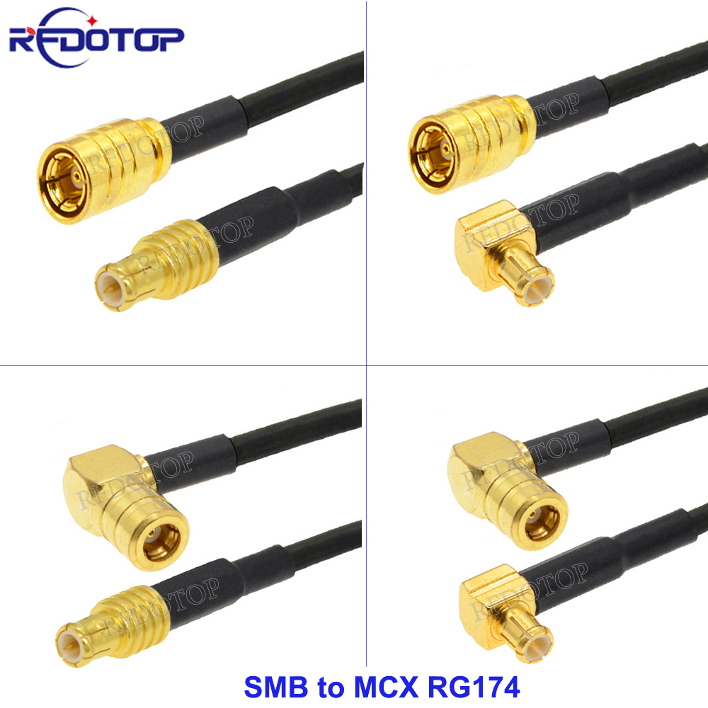 1 個 SMB から MCX RG-174 SMB メスから MCX オス/メスコネクタ RG174 ピグテール 50 オーム延長ケーブル DAB 空中アンテナ用