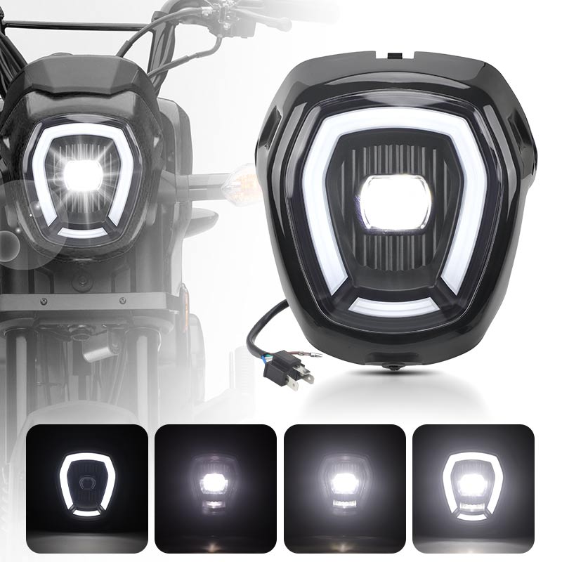 オートバイヘッドライトアセンブリ DRL ホンダナビ 110 2016 2017 2018 2019 2020 2021 高低ビーム LED ヘッドランプフォグライトランプ 12V