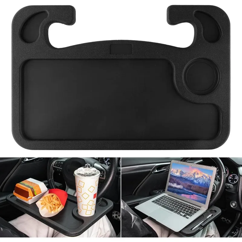 多機能車テーブルステアリングホイール食べる作業カートドリンクコーヒーホルダー車載ダイニングトレイ車のテーブルホルダー車のアクセサリー