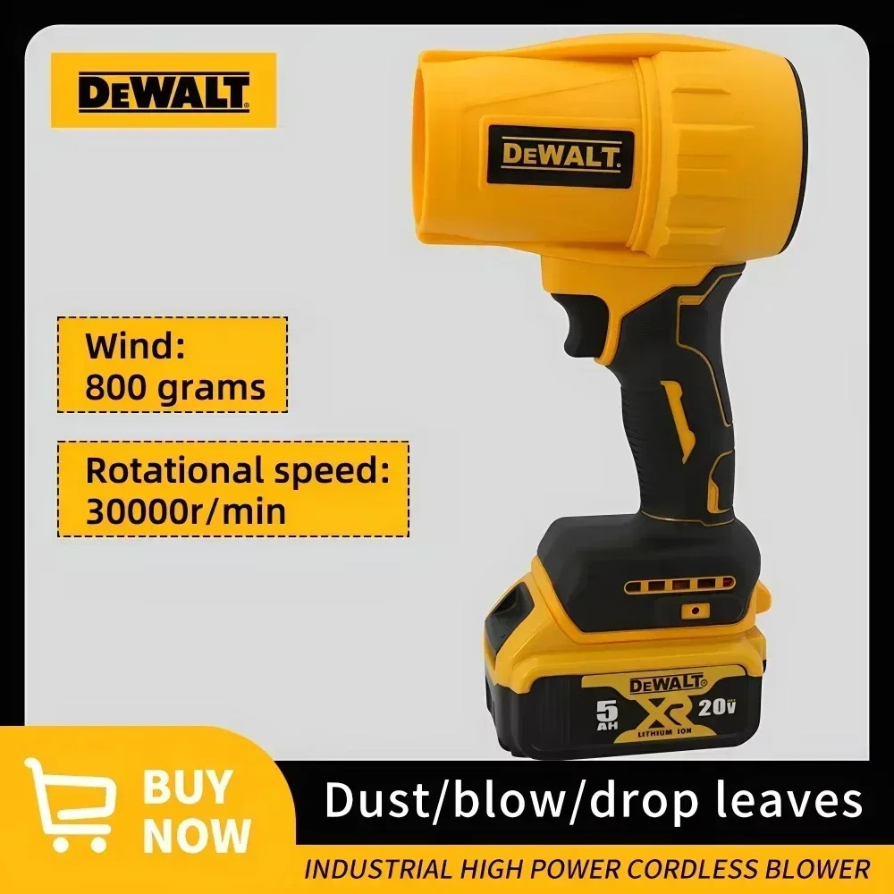 Dewalt ワイヤレス ブラシレス ハイパワー ハンドヘルド ブロワー ターボ ファン 軽量設計 20V バッテリー 葉と雪の掃除ツール