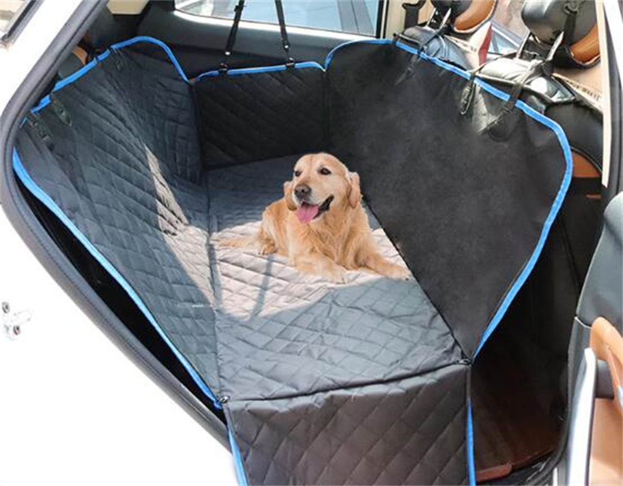 ノンスリップ犬カーシートカバーペットマットブランケットハンモッククッションプロテクター旅行折りたたみ式ペットキャリア車のトラックSUV用