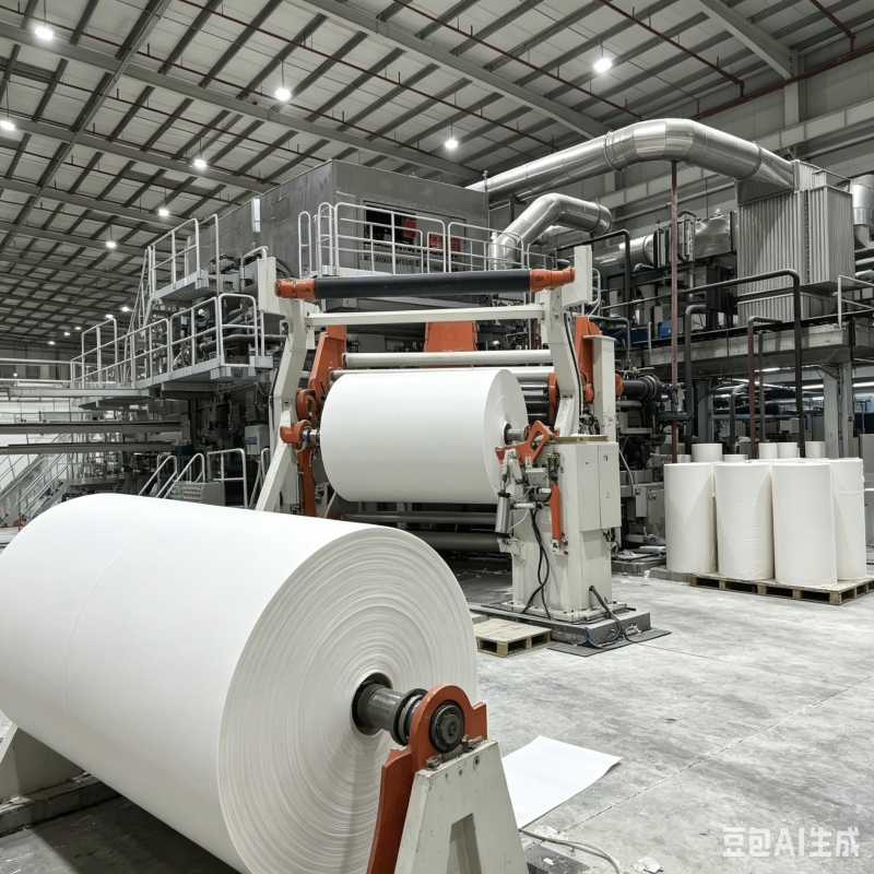現地工場向け全自動ティッシュペーパー加工機を備えた高速トイレットロール製造装置