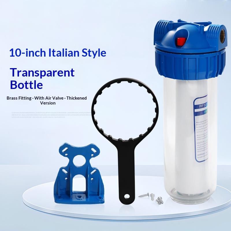 10 インチイタリア製透明フィルターボトル、畜産および農業灌漑システム用高圧洗浄機フィルター