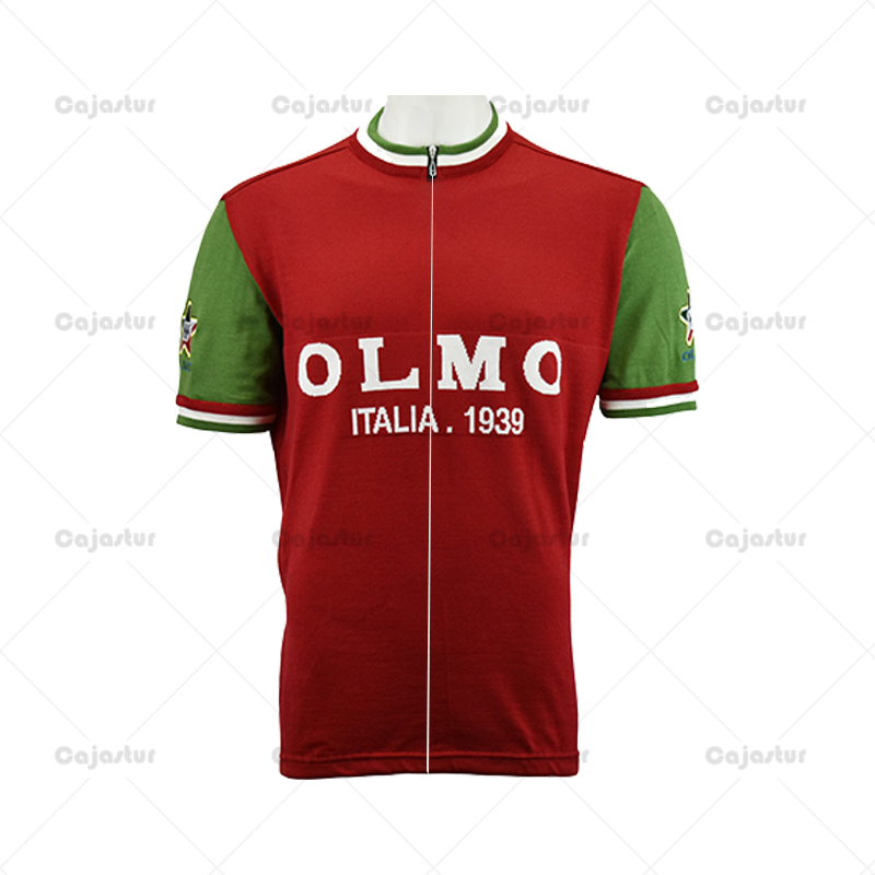 イタリア 1939 OLMO サイクリングジャージ男性半袖レトロサイクリングトップス Mtb 着用服 Ropa Ciclismo バイクジャージ夏