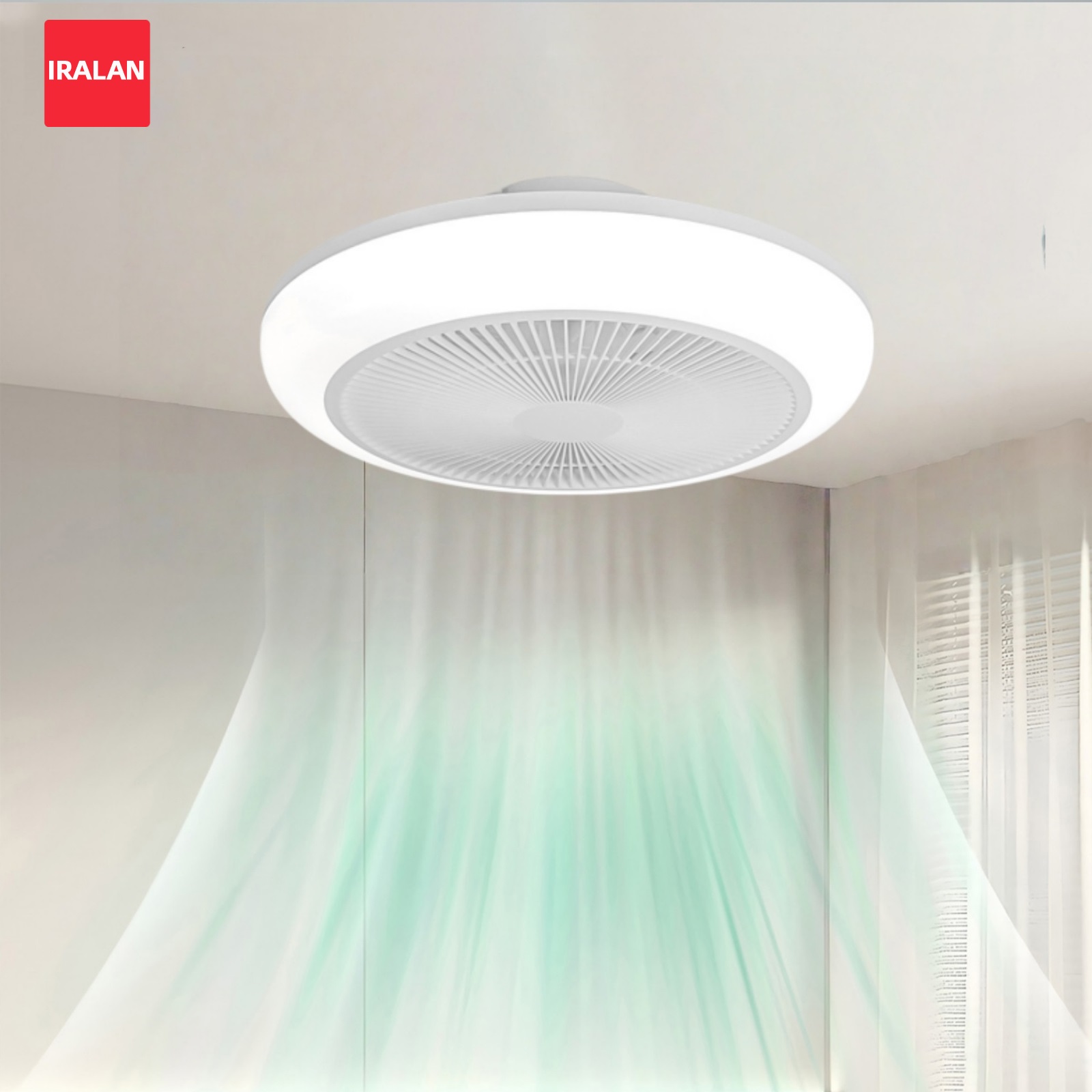 モダンなシンプルな LED シーリングファンライト新しい密閉型シーリングファンライトスマートリビングルーム寝室家庭用ペンダントライト