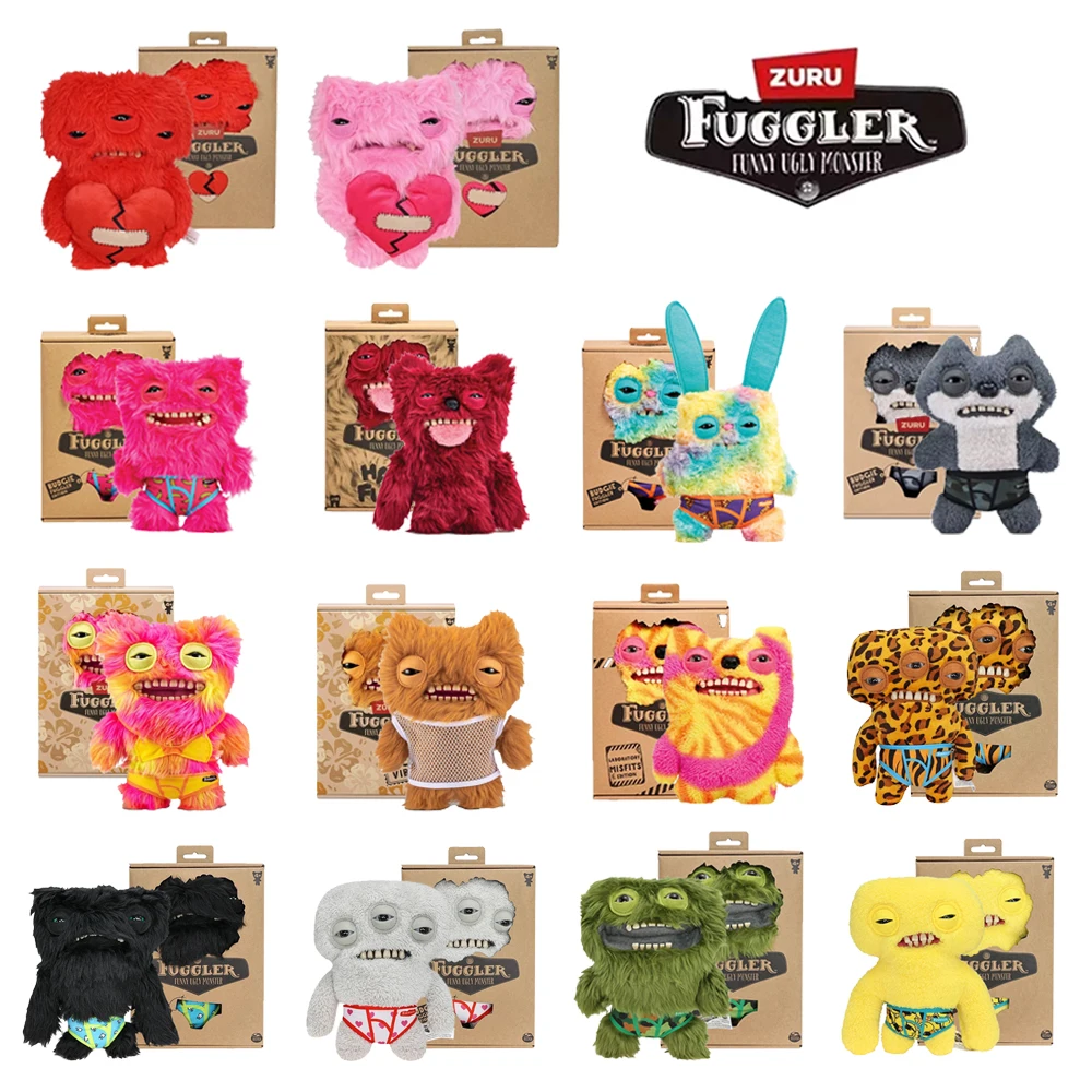 23 センチメートルファグラー毛深い愛醜いモンスターぬいぐるみおもちゃエイリアンかわいいぬいぐるみ Fuggs 動物おかしい Vacay Vibes 下着シリーズ人形