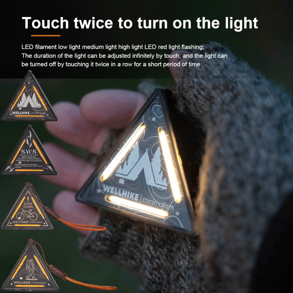 LED 屋外ミニ方向光調整可能な明るさ Type-C 充電ポータブルウォーキング安全ライト防水ハイキング用