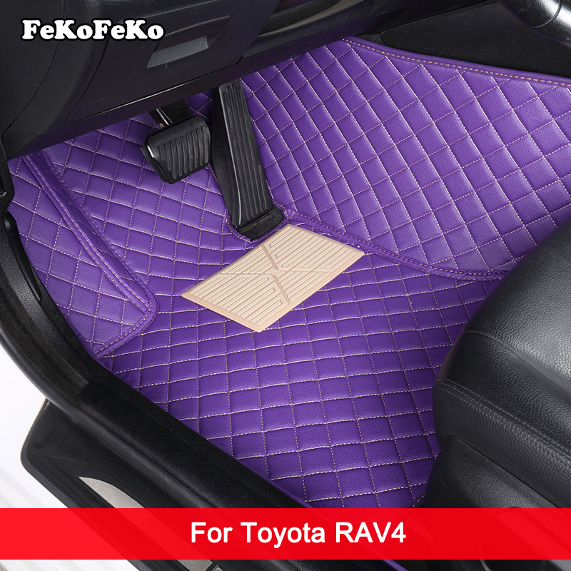 カスタム車のフロアマットトヨタ RAV4 自動車カーペットフットコシュアクセサリー