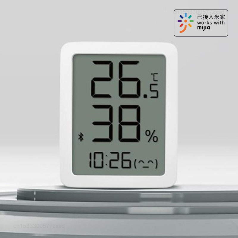 Miaomiaoce スマート温湿度計時計ウェザーステーション家庭用電子温度湿度計センサーゲージ Mijia アプリ用