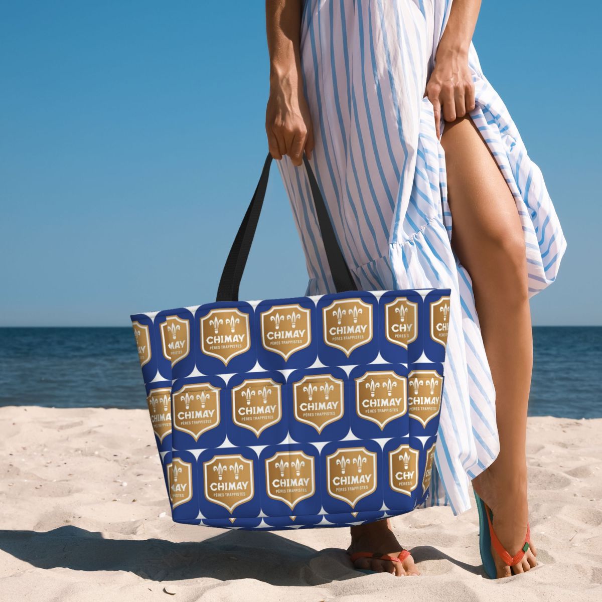 Chimay ロゴ ビーチ トートバッグ スポーツ ジム ヨガ ダッフル ラージ トートバッグ 女性 トラベル バッグ フィットネス バッグ