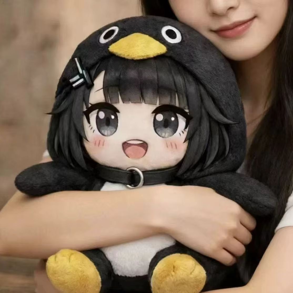25 センチメートルかわいいペンギンぬいぐるみかわいいググガガミームぬいぐるみソフトぬいぐるみ誕生日ギフト子供ファンのため
