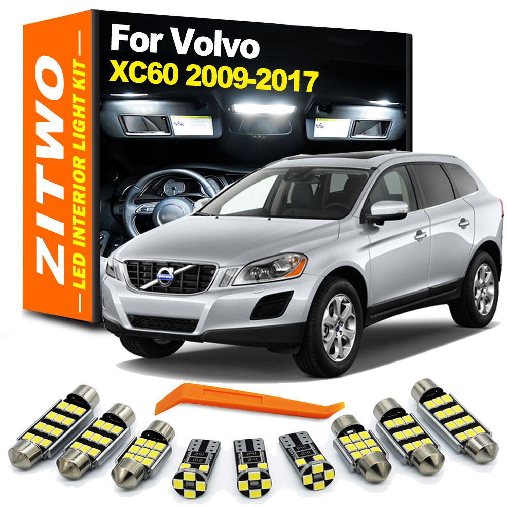 ZITWO 16 個完全な LED インテリアライトキットランプベース付きボルボ XC60 2009 2010 2011 2012 2013 2014 2015 2016 2017 LED 電球
