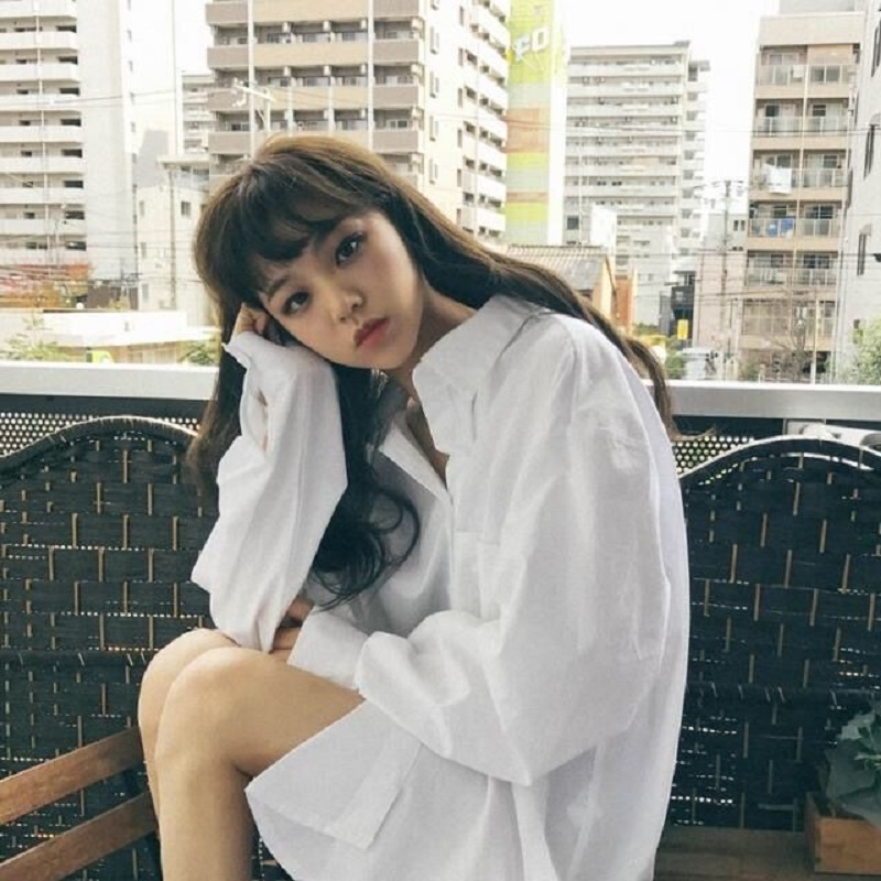 Zadily 2023 春ミニマリストシックなオーバーサイズの女性の白のベーシックシャツ長袖ボタンアップルーズ女性チュニックブラウス服