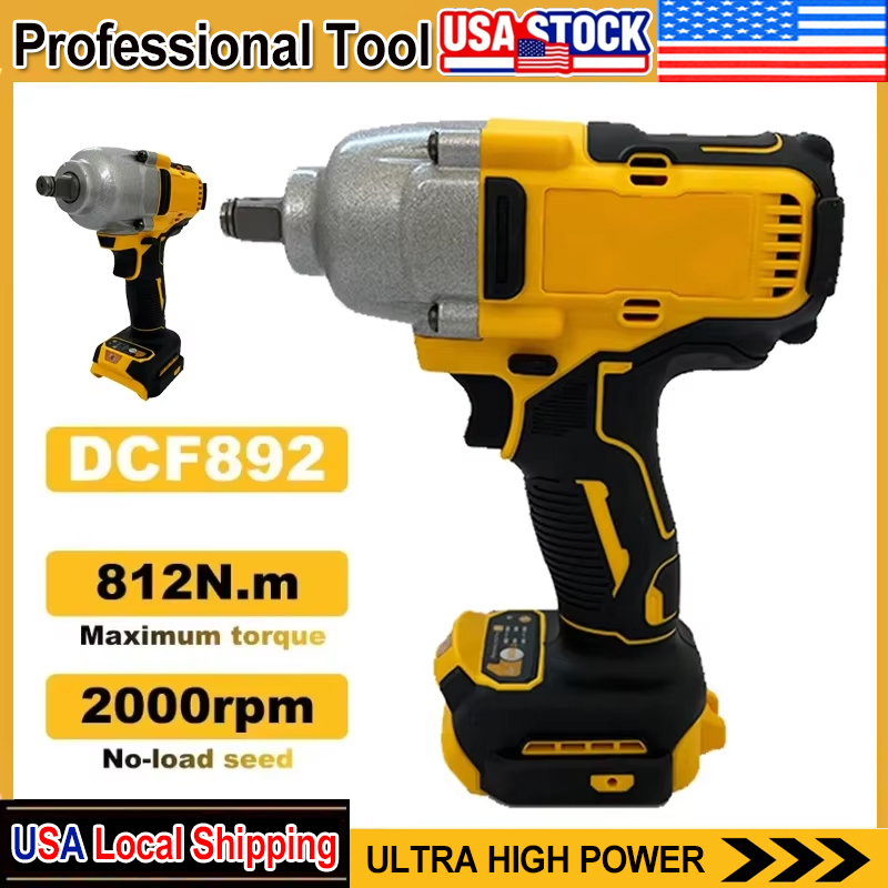 フィット Dewalt DCF892 812N.m ブラシレス電動レンチ 1/2 インチコードレスインパクトドライバー高トルク 3 スピード自動車修理電動工具