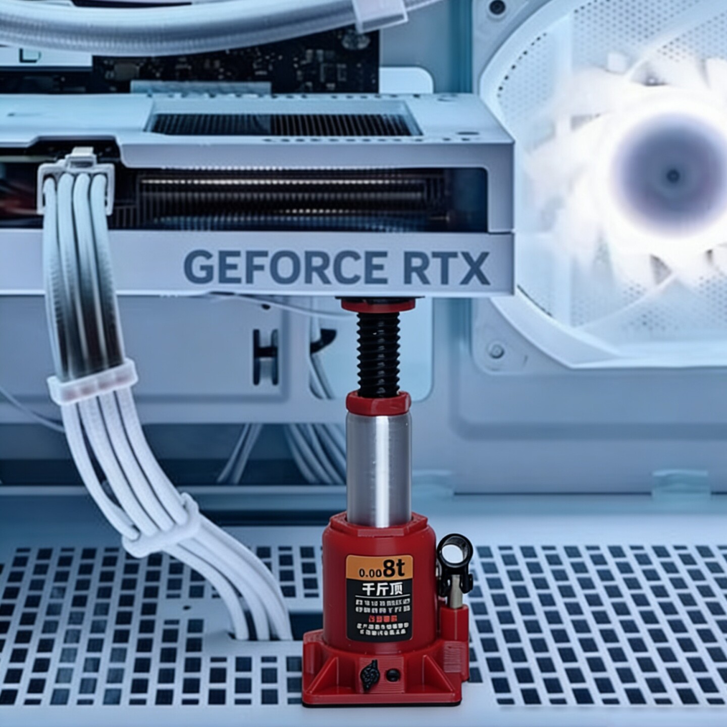 カスタム クリエイティブ フィギュア スタイル 3D プリント磁気 GPU たるみ防止ブラケット – デスクトップ PC 用の非金属トップマウント グラフィックス カード サポート