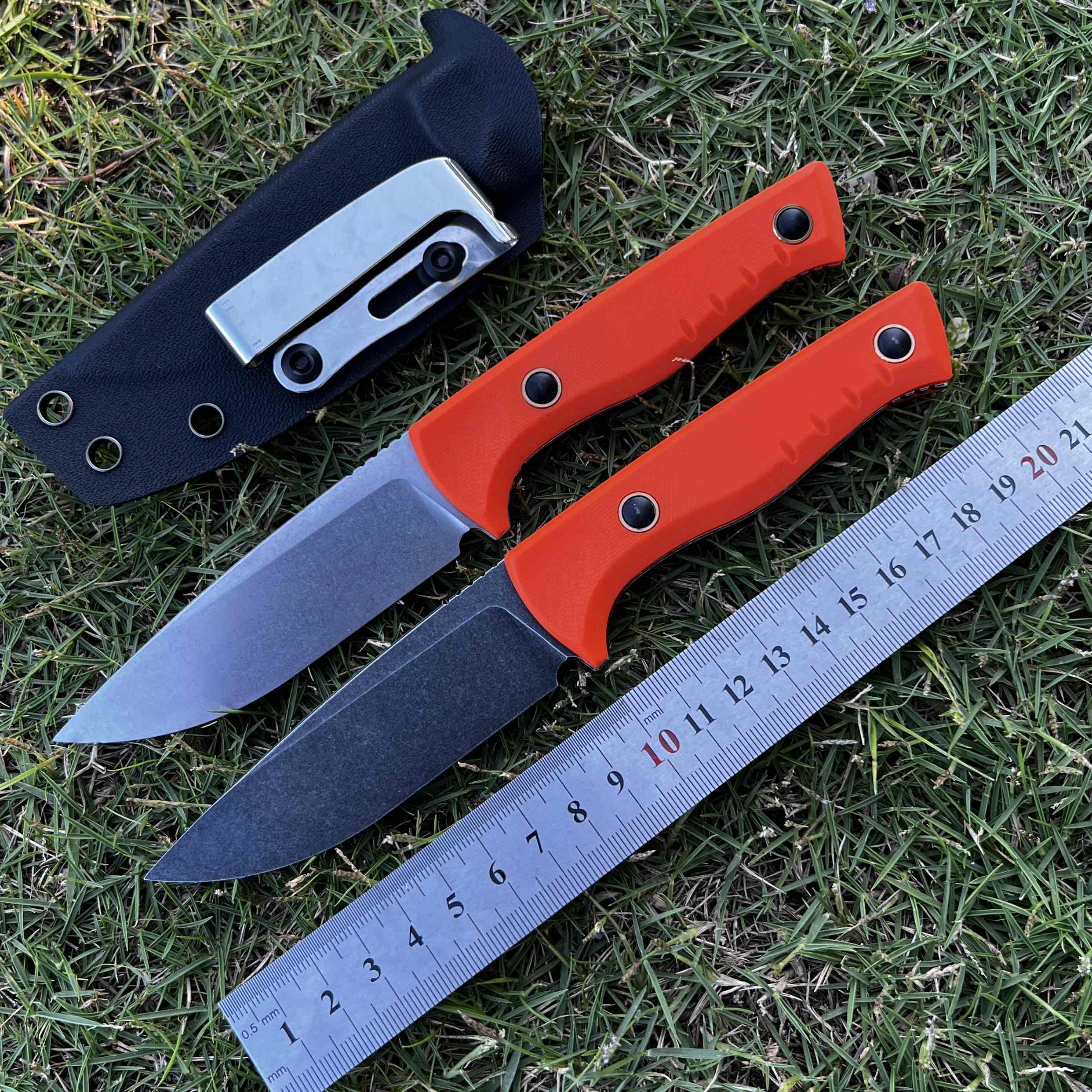 新しい DC53 鋼 G10 ハンドル固定ナイフ屋外キャンプハイキング釣り屋外登山ポータブルツールフルーツナイフ