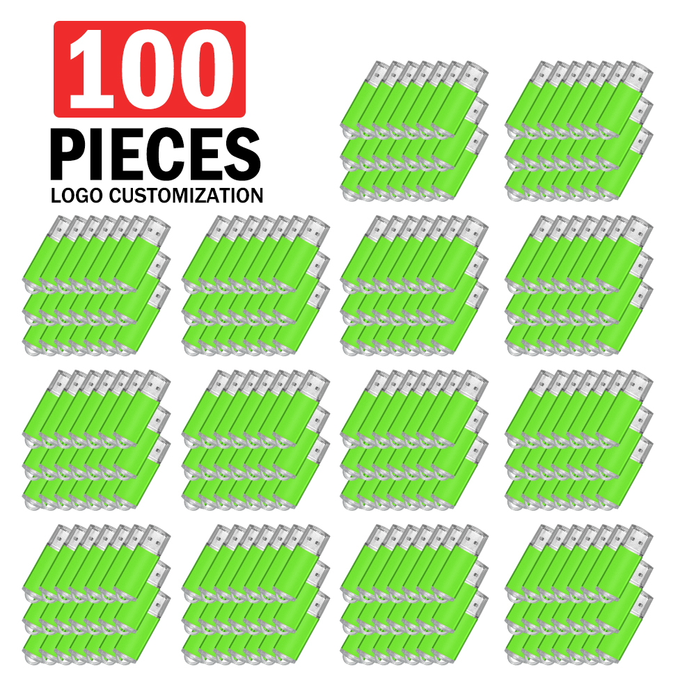 100pcs Wholesale Price Metal Usb 2.0 Flash Drive 4GB 8GB Usb Pendrive 64GB 32GB Memory Stick Free Logo Gifts Waterproof U-disk