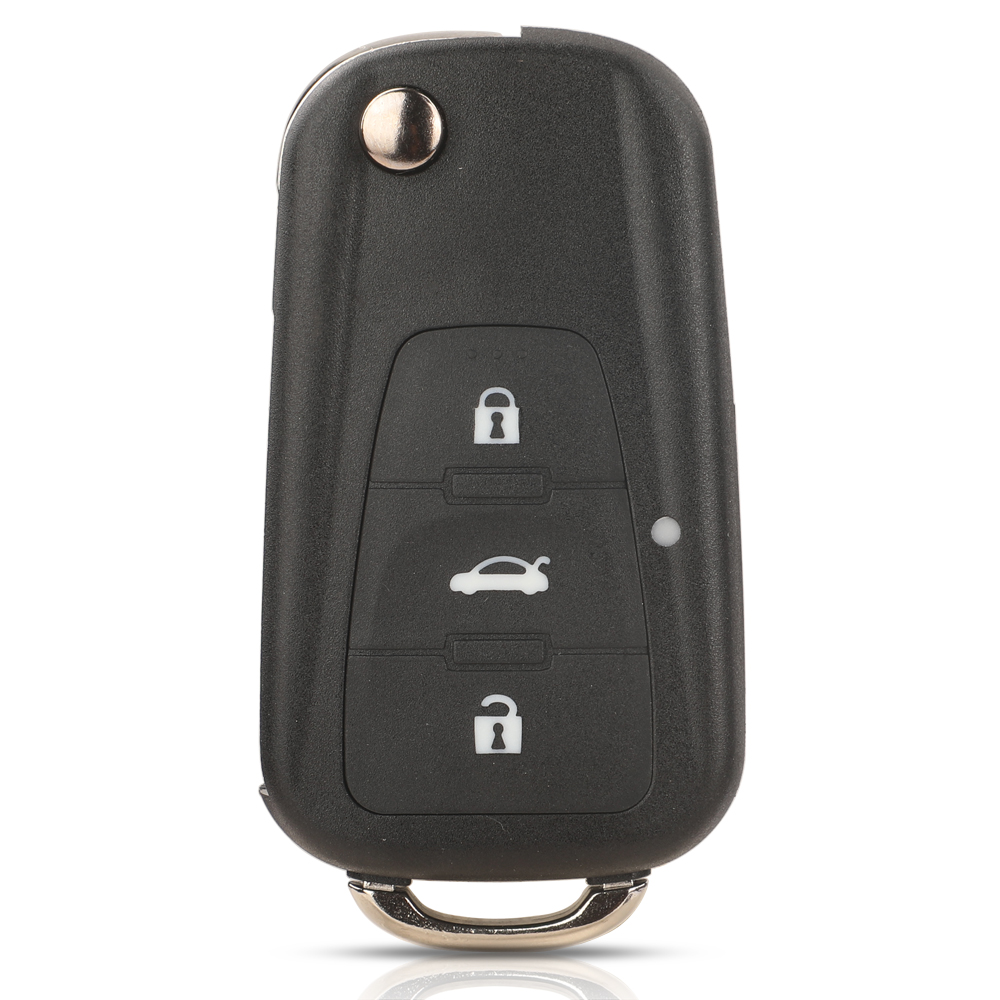 Jingyuqin 3 ボタンフリップ折りたたみリモート車のキーシェル FOB MG 栄威 MG5 MG7 GT GS 350 360 750 W5 キーカバー交換