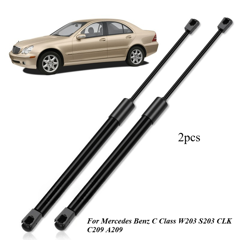 2x フロントボンネットフードサポートガスストラットスプリング新メルセデスベンツ C クラス W203 S203 CLK C209 A209 A2038800029 A2038800429