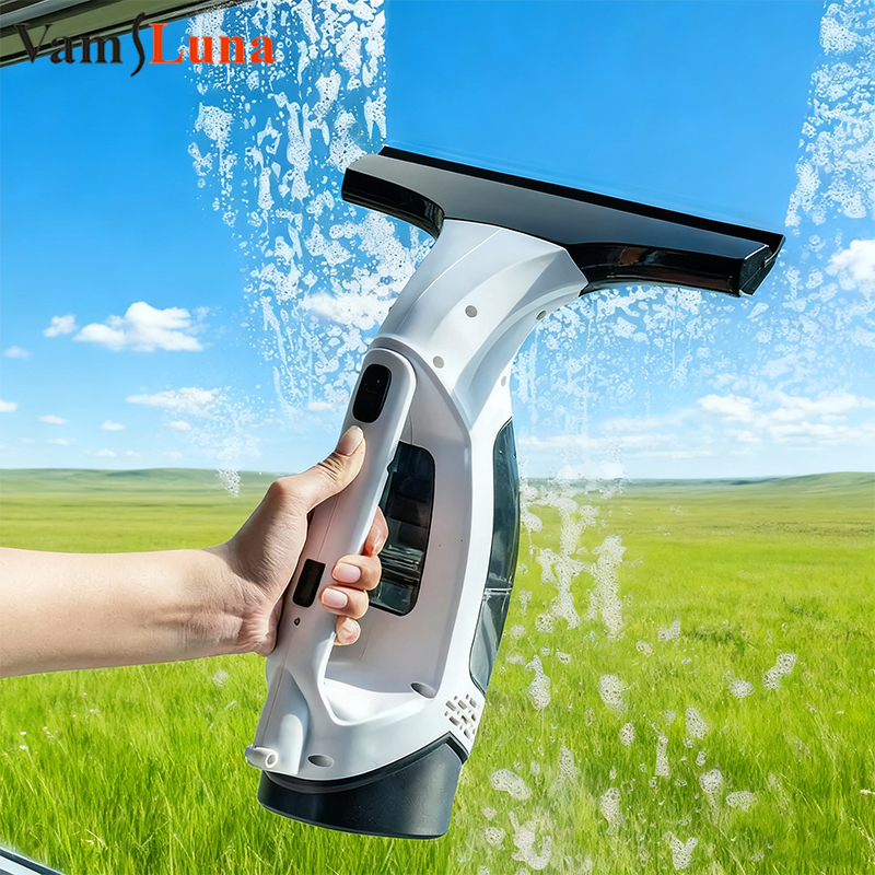 充電式コードレス窓掃除機 スキージ付き 150ml 水タンク ガラスミラータイルクリーニング用 家庭用 ポータブル