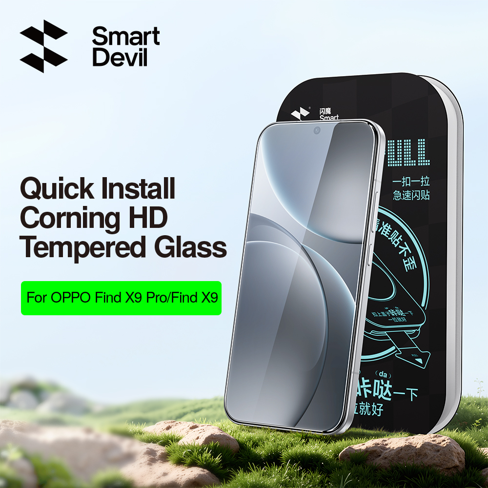 SmartDevil Tempered Glass Film for OPPO Find X9 Ultra X9 Pro X9 HD Clear Screen Protector Corning Glass Anti-scratch
