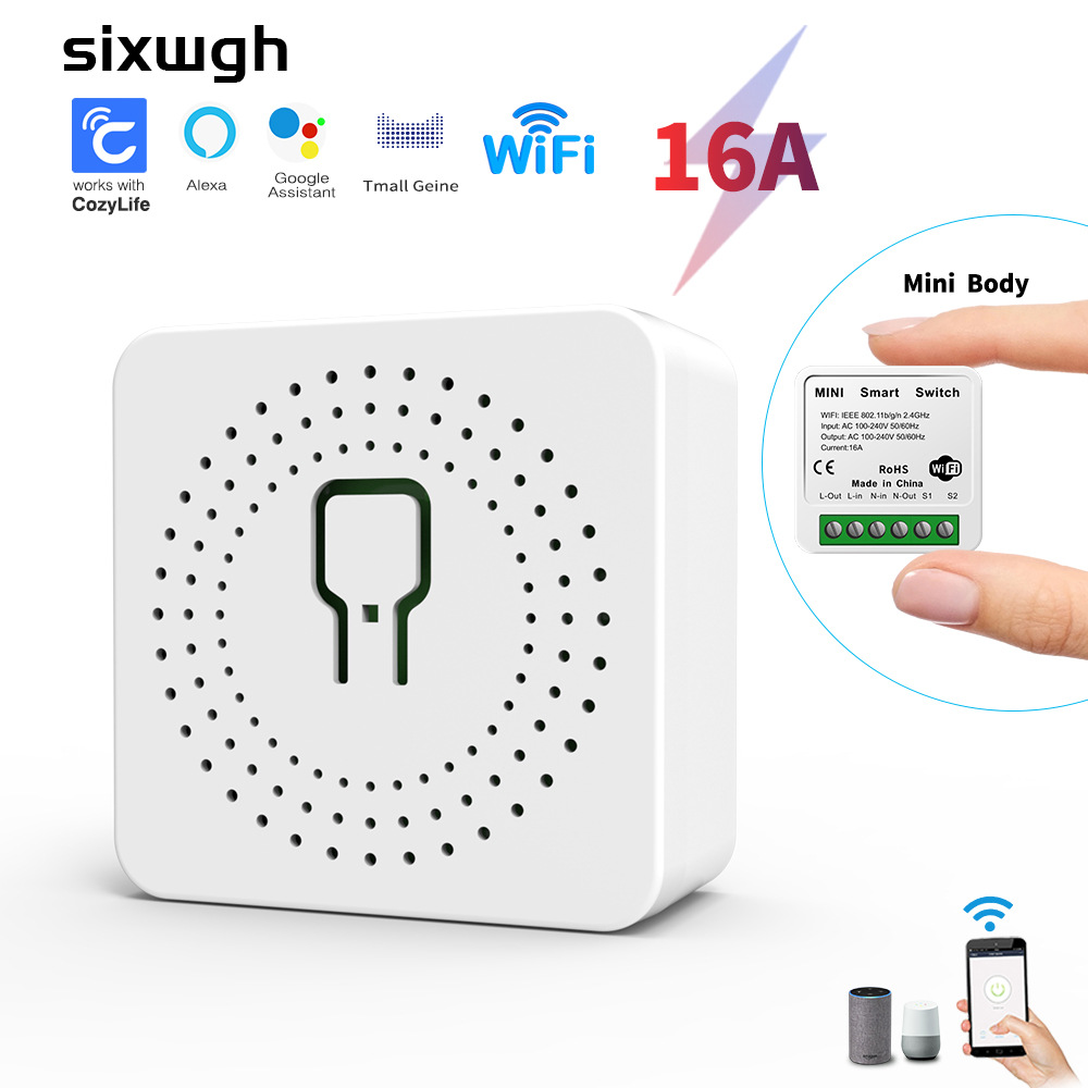 高出力 220V ワイヤレス スマート ホーム Google 音声コントロール Wi-Fi コントローラー スイッチ