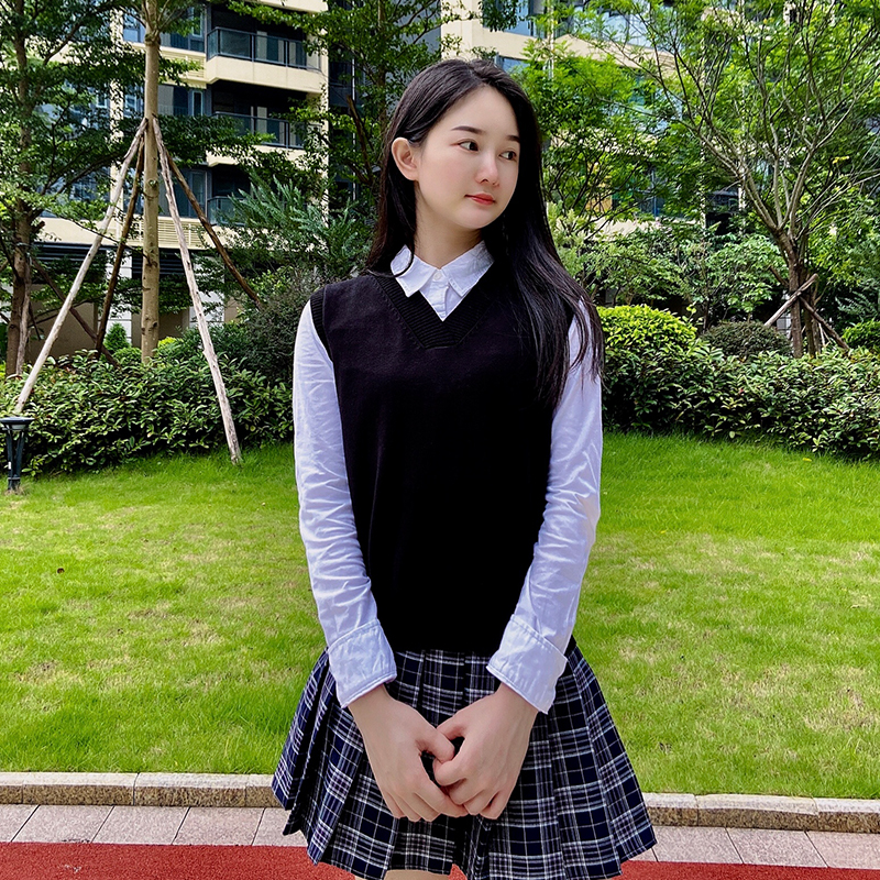 美的セータープルオーバー女性セーター女性のベスト服ブラウスプレッピースタイルトップス暖かい韓国パッド入り女性女性ニット