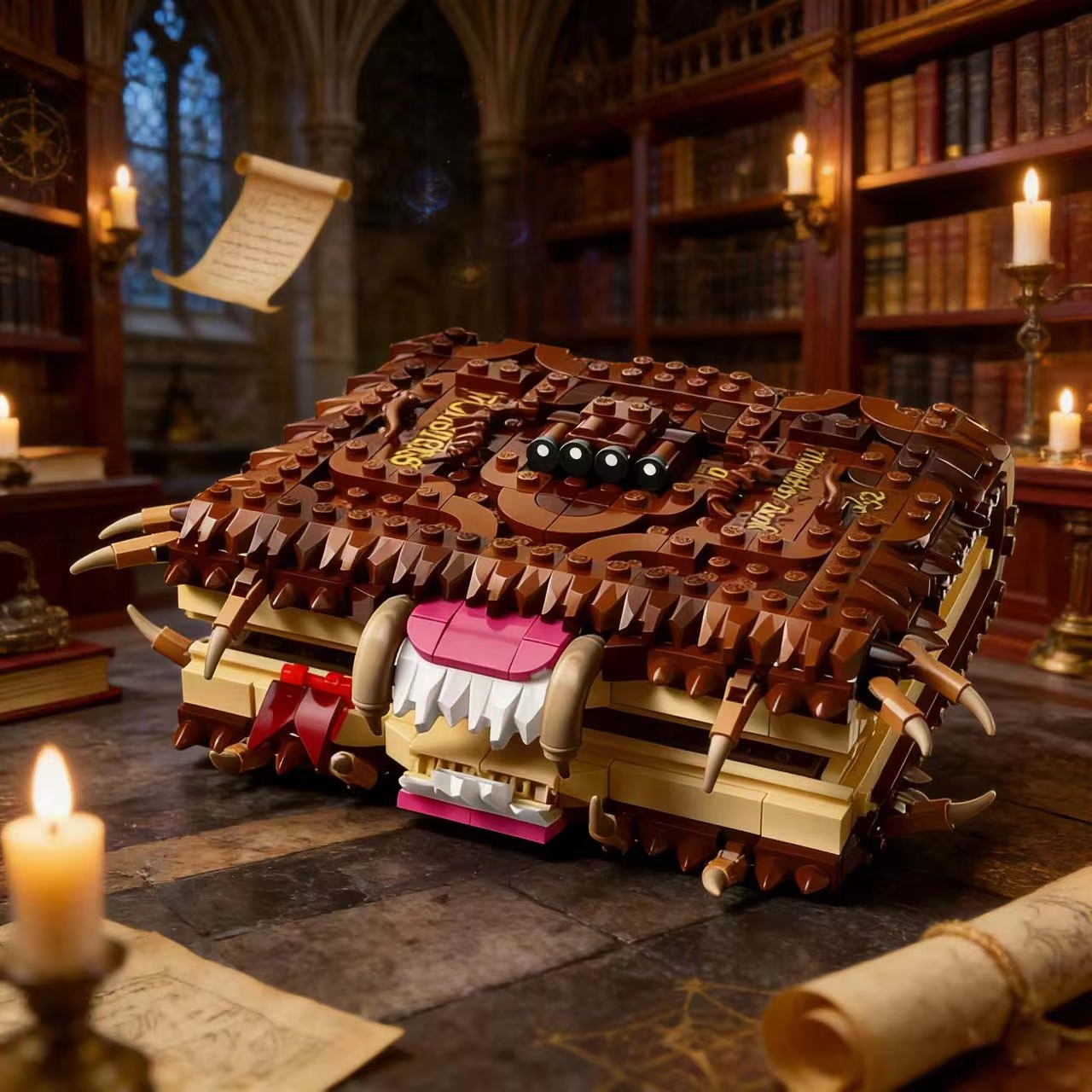 MOC むしゃむしゃモンスターブック モンスタービルディングブロック Legoed 粒子に最適子供の日と誕生日ギフト 518 個