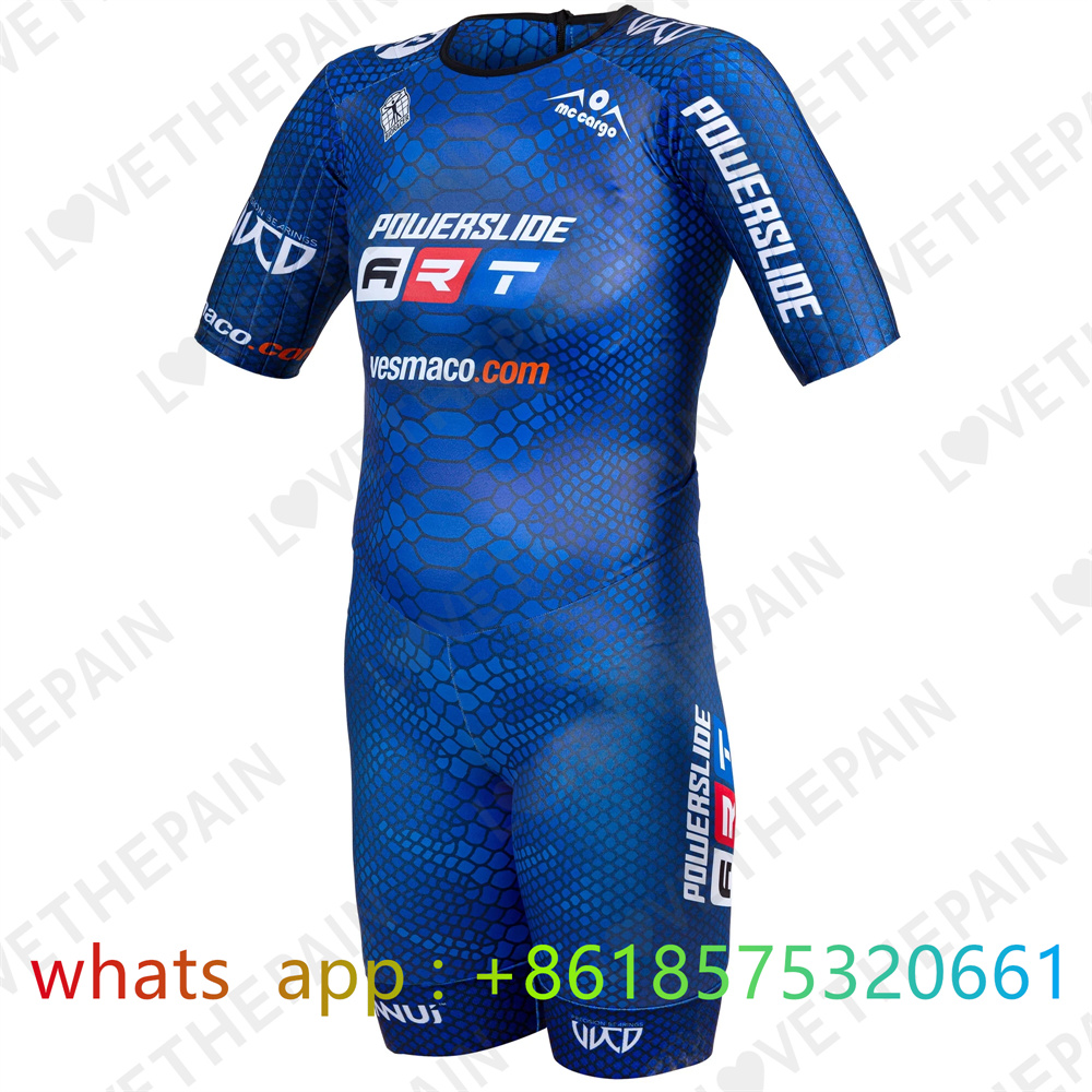 Powerslide トライアスロンスケータースーツ男性ボディスーツジャージスキンスーツスピードインラインローラースケートライドスピードスケートジャンプスーツやつ 2023