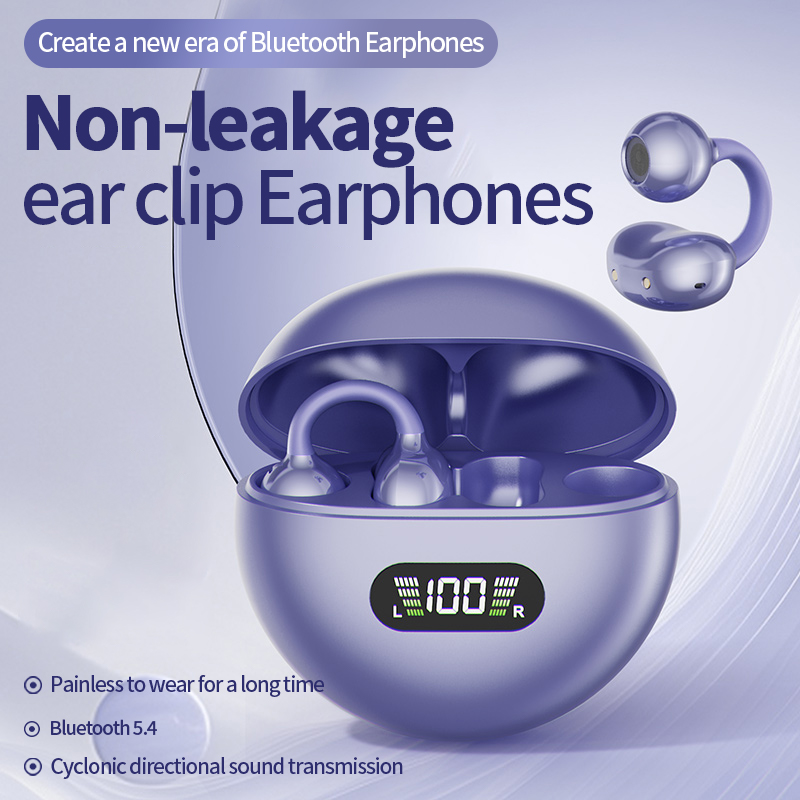 New Sport Earclip Wireless Headphone Bluetooth Earphone audífonos bluetooth inalámbrico Gaming LED Display for xiaomi huawei