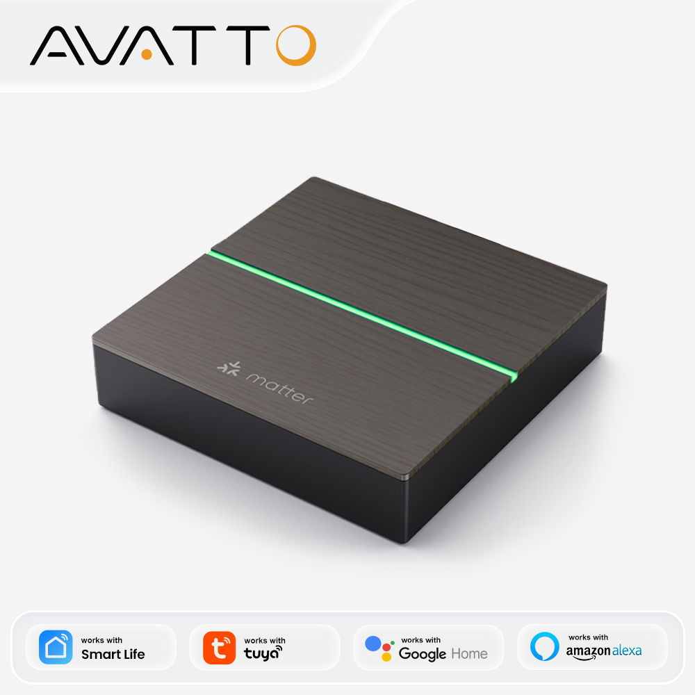 AVATTO Matter スマート ゲートウェイ ハブ ZigBee スマート ホーム ブリッジ有線リモコンは Tuya、HomeKit、Google Home、Alexa で動作します