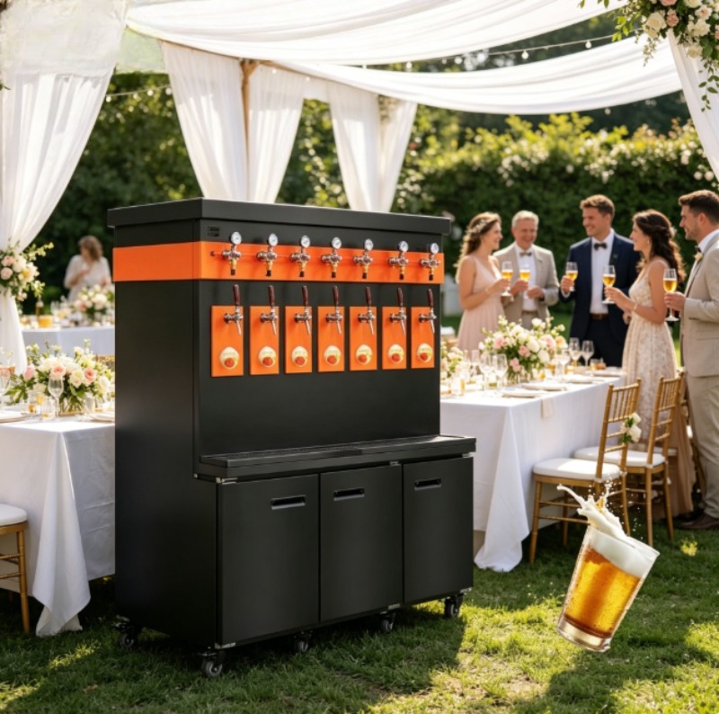 ホームバードラフトビールディスペンサーマシンステンレススチールデザイン、ケゲレーター5L、10L、20Lビール樽と互換性あり