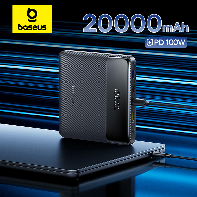 Baseus 100 ワットパワーバンク 20000mAh 容量 PD 高速充電バッテリー充電器パワーバンクラップトップ MacBook iPhone サムスン Xiaomi 用