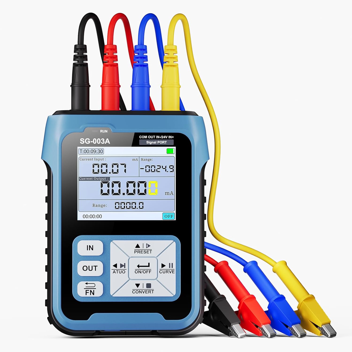 FNIRSI アップグレード SG-003A 信号発生器、4-20mA 0-24V 調整可能なアナログ電流電圧発生器シミュレータ、歴史的記録