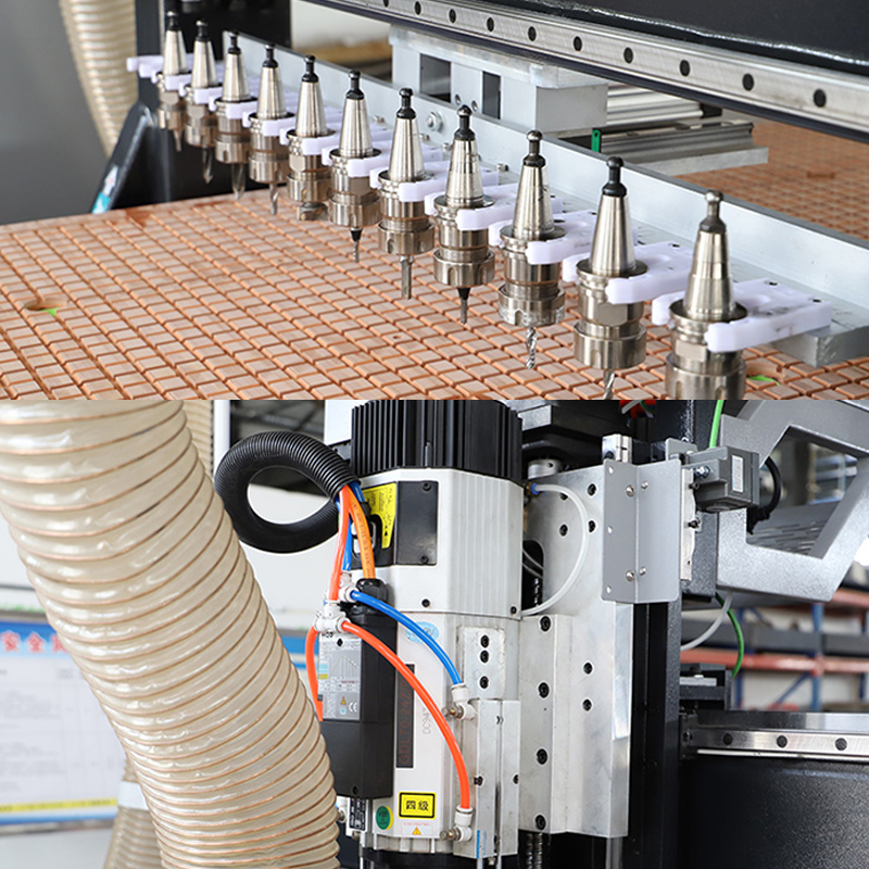 頑丈な 4r 軸 ATC ネスト CNC 彫刻機 - 木製家具製造用の木工 CNC ATC 彫刻機