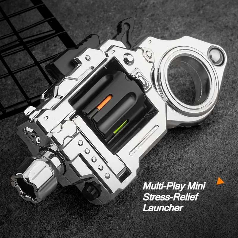 おもちゃ合金リボルバー EDC フィジェットおもちゃ楽しい撮影ストレスリリーフミニガンモデル金属グッズリングガンフィジェットスピナーボーイズギフト