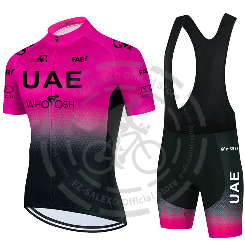 Uae 夏サイクリングジャージセット男性半袖バイクユニフォームスポーツ自転車服 MTB 服着用マイヨ Ropa デ Ciclismo